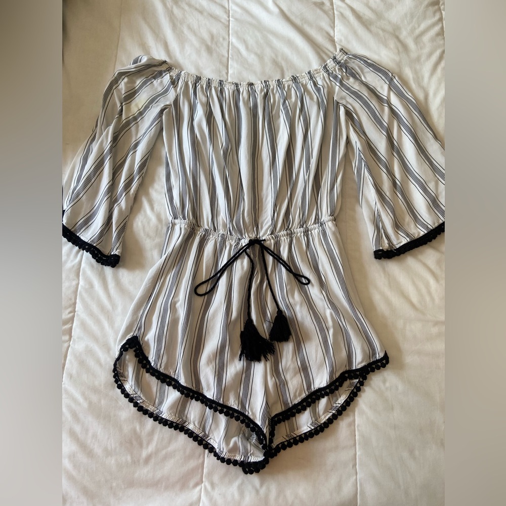 Striped romper, forever 21